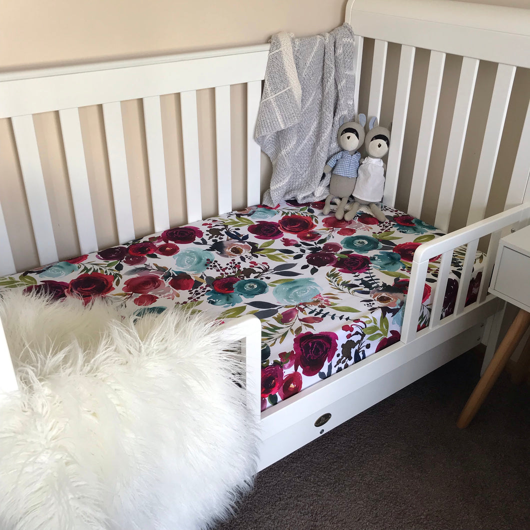 Autumn Blooms | Fitted Cot Sheet